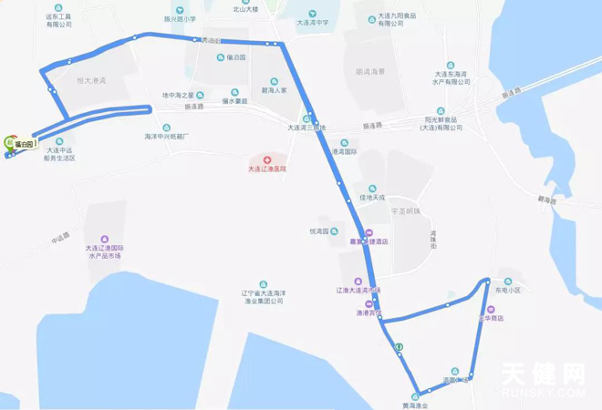 1002路公交车线路图